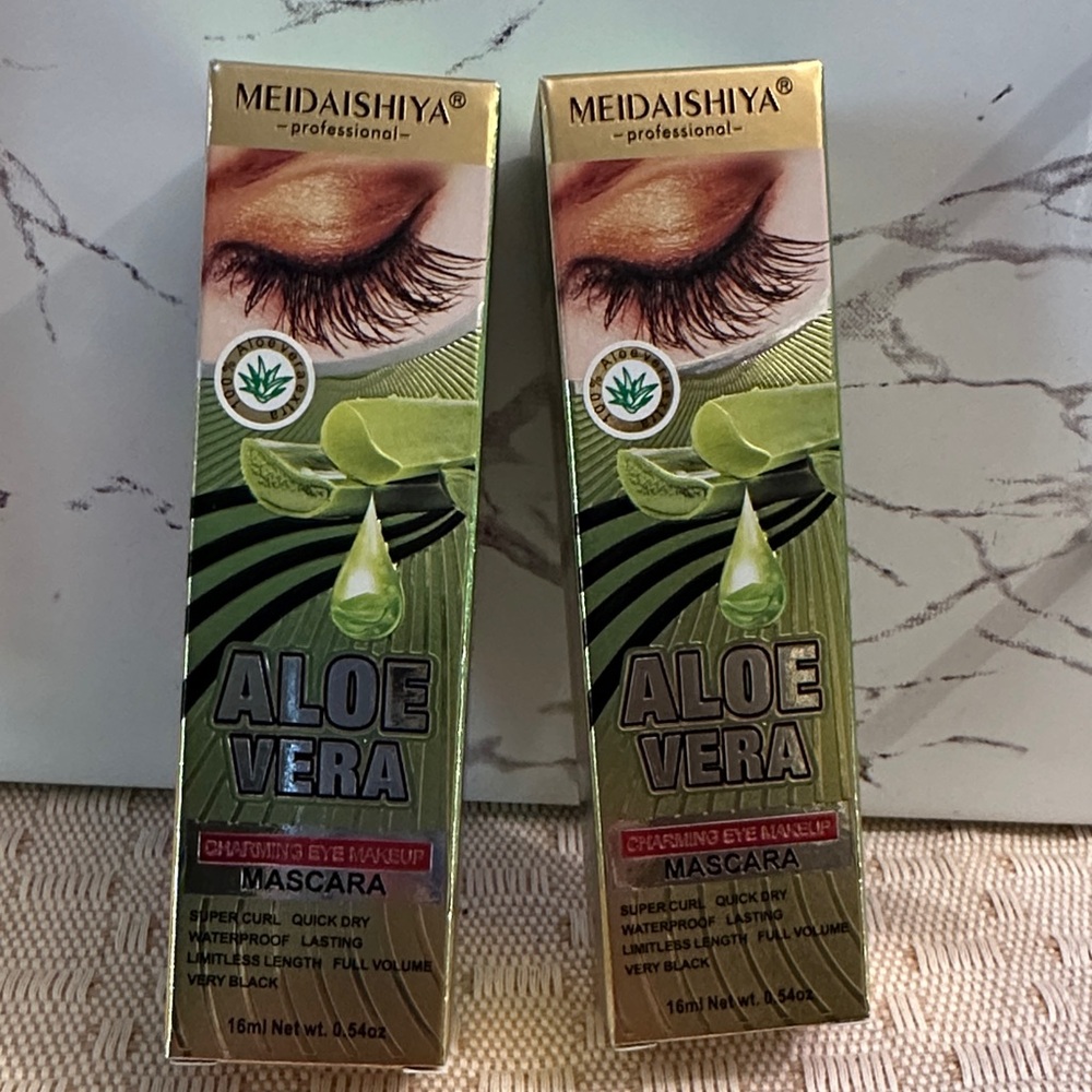 Dúo,Meidaishiya Aloe Vera Mascara in Gold and Green